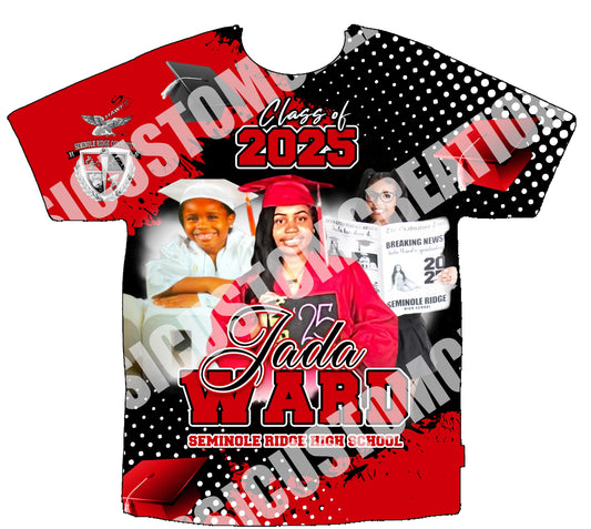 Jada Ward 
 3D Shirts Front Only