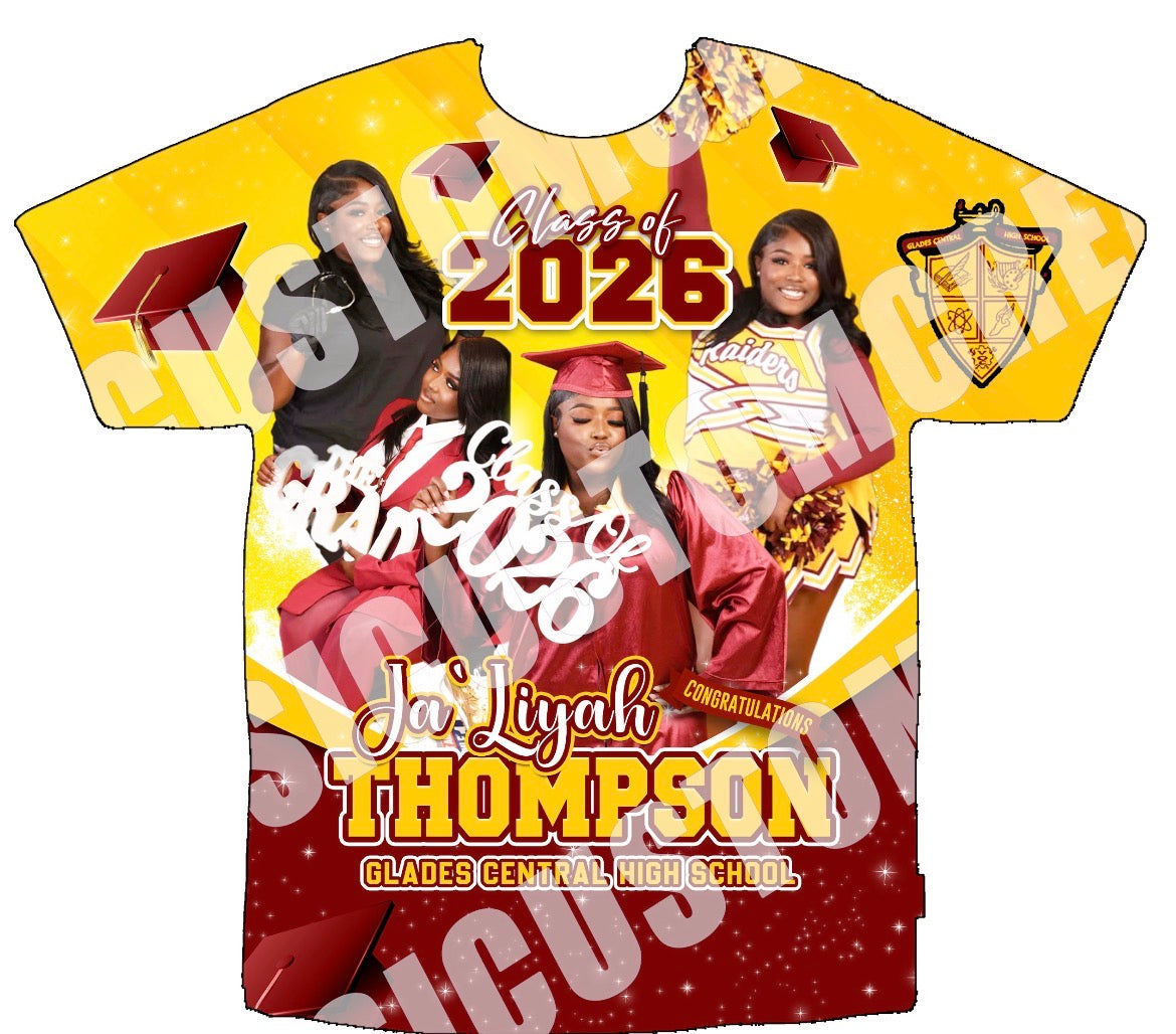 JA'LIYAH THOMPSON GRADUATION 3D Shirts Front Only