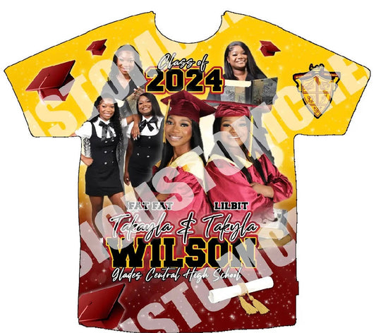 Takyla & Takayla GC (Graduation “24”) 3D Shirt Front Only