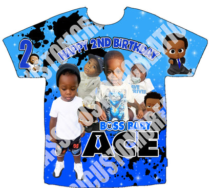 Ace Boss Baby Birthday
 3D Shirts Front Only