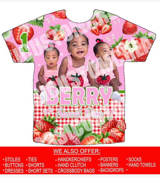 Berry Sweet One 3D Shirts Front Only