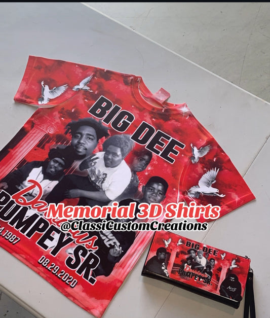 Big Dee Memorial 3DShirt Front Only