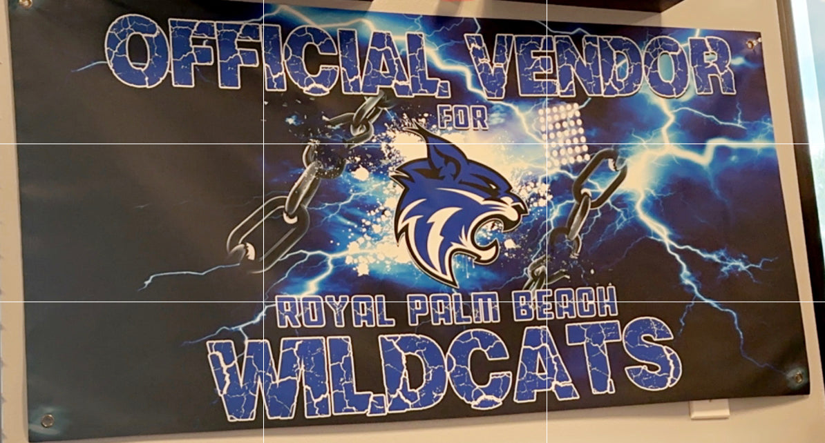 Royal Palm Beach Wildcats                 
Custom 3D Banner 2x4 FT