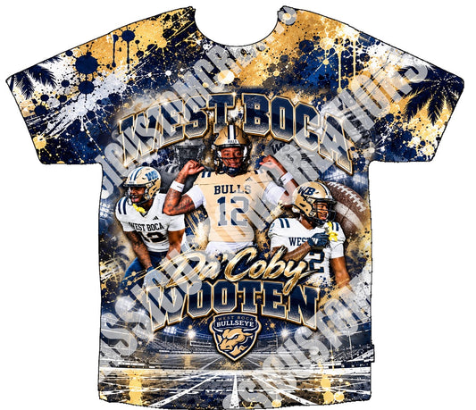 Da’Coby Wooten 3D Shirts Front Only
