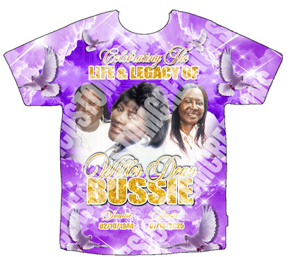 Willer Bussie 3D SHIRTS FRONT ONLY