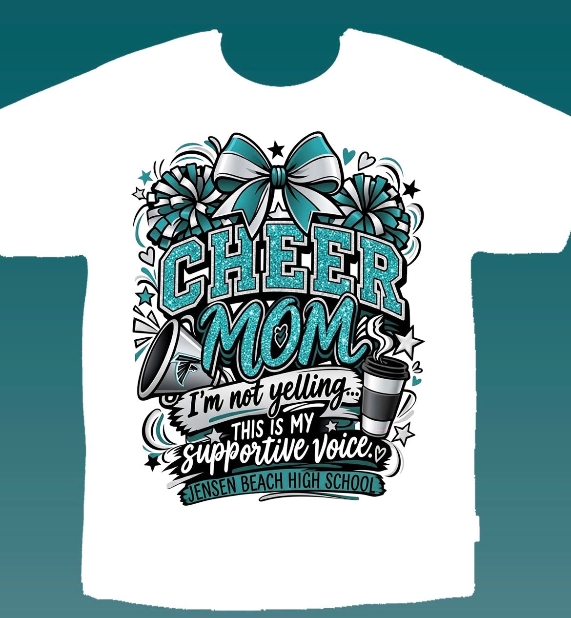 Jensen Beach Falcons White HP Shirts Front Only