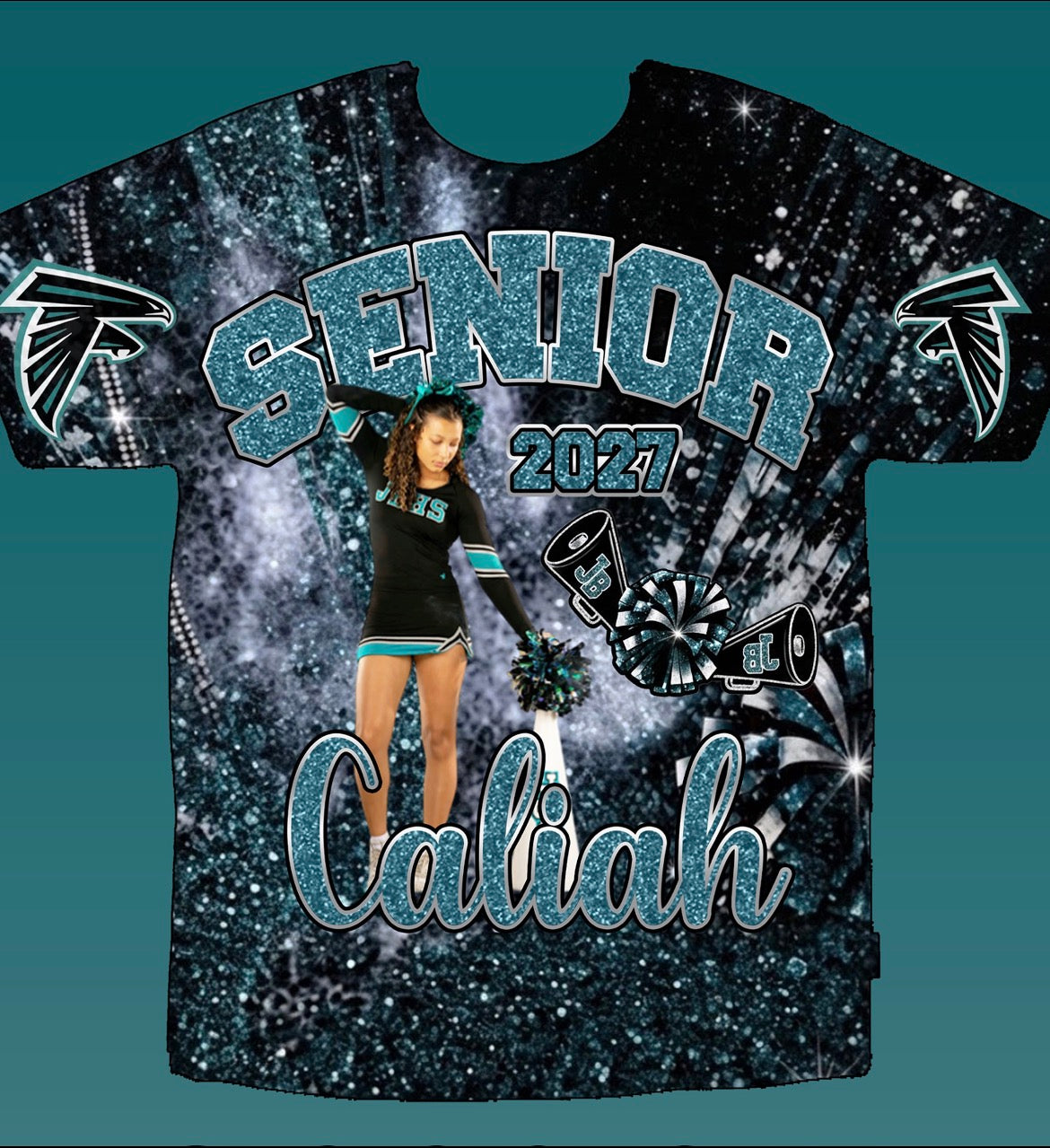 Jensen Beach Falcons 3D Shirts Front Only
