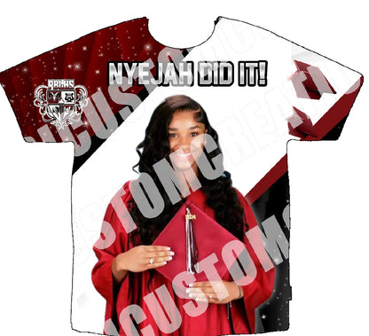 Nyejah 3D Graduation Shirt Front Only