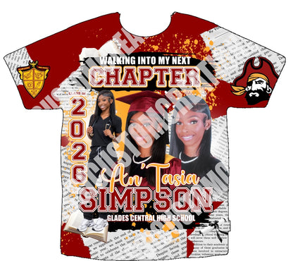 An’Tasia Graduation 3D Shirts Front Only