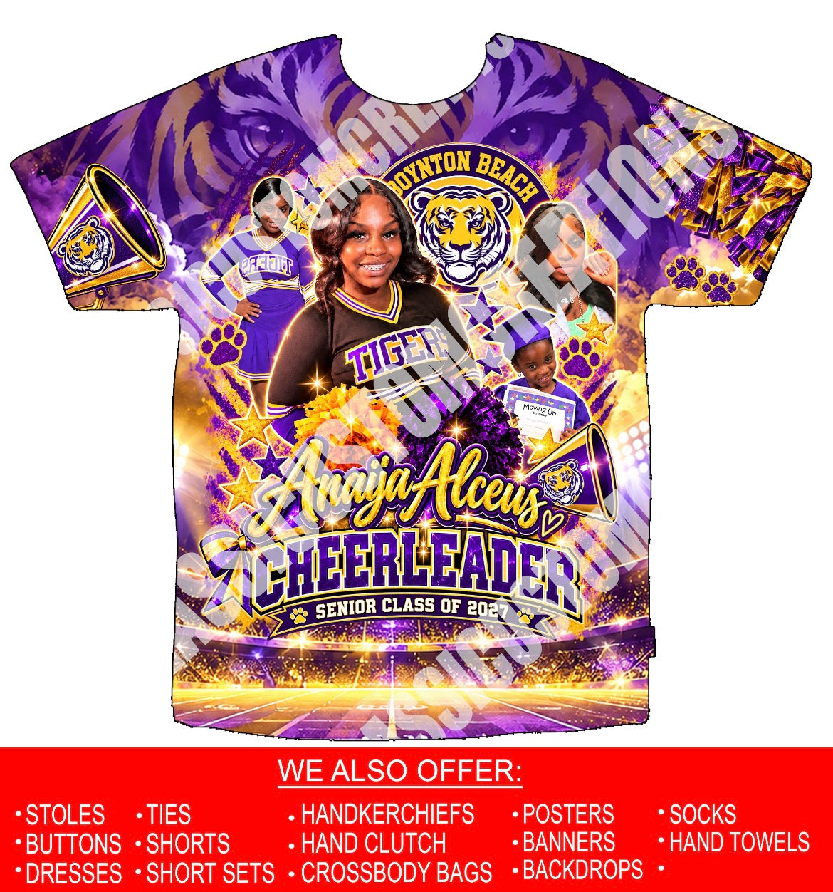 Anaija Alceus Senior Night 3D Shirts Front Only