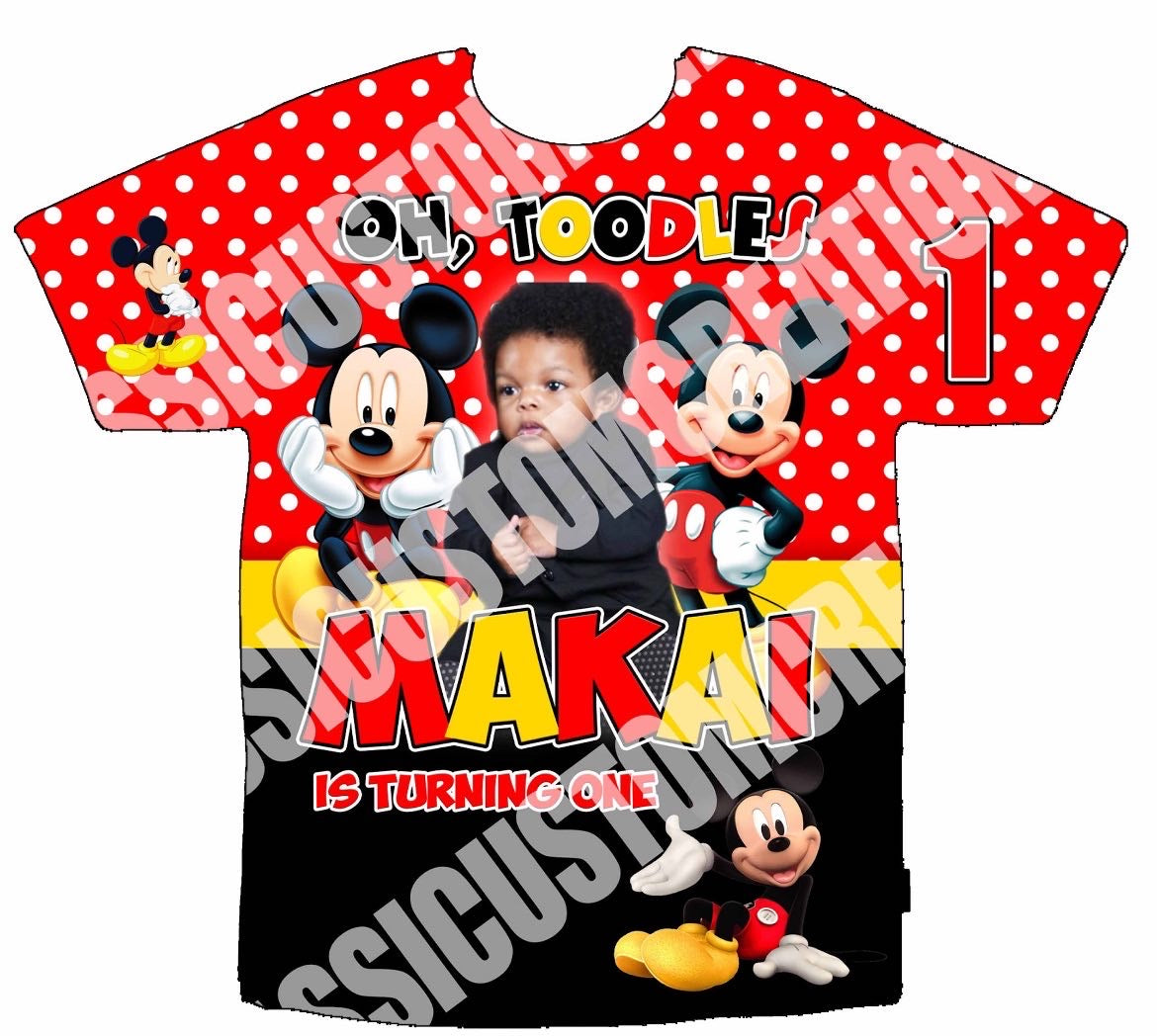 Oh, Toodles! Makai Is Turning One Birthday 3D Shirt Front Only