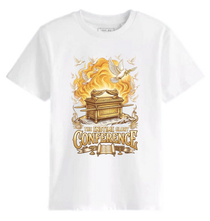 Glory Carries White Graphic Tshirt Front Only