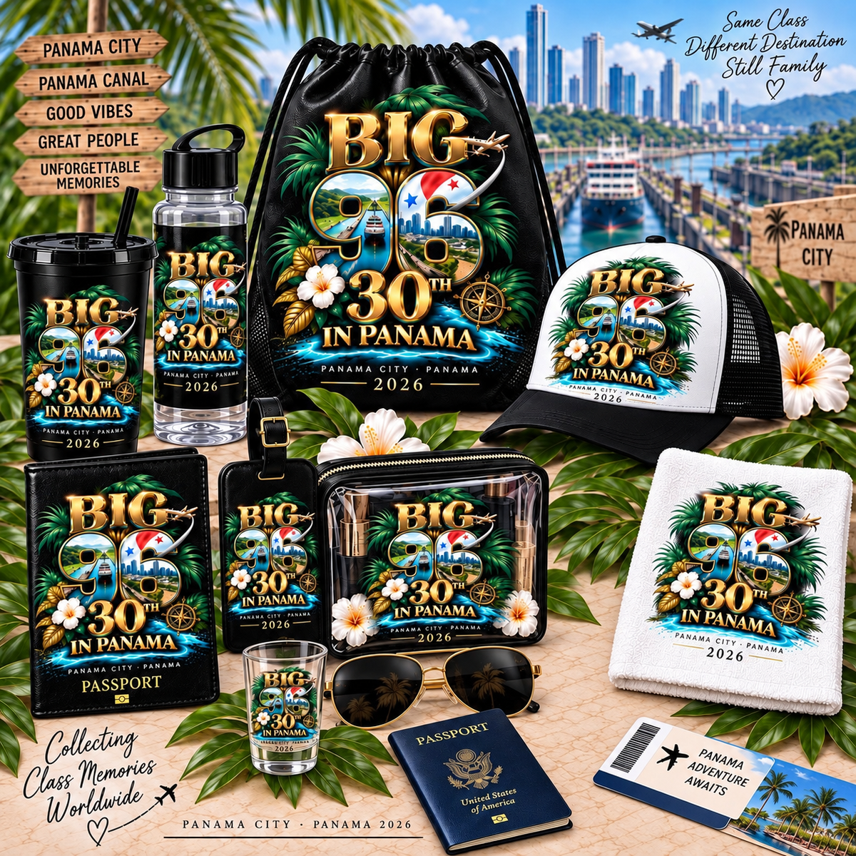 Big 96, 30th In Panama Class Merch Collection (Please Click the Dropbox to see all available items)