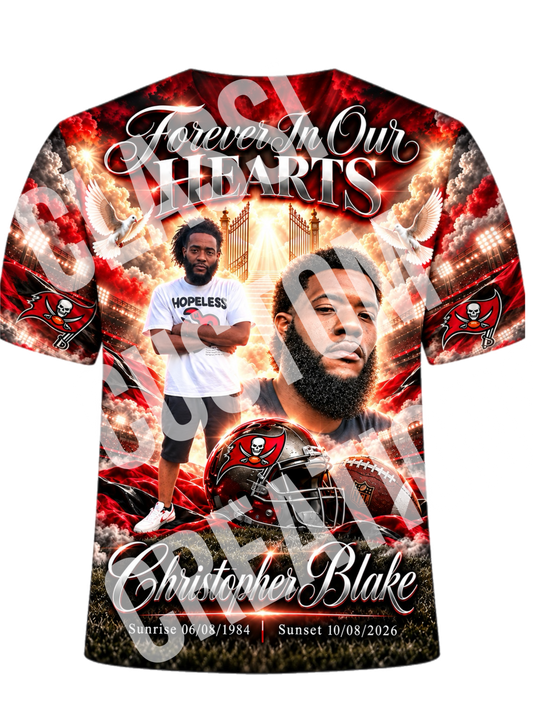 Christopher Blake 3D Memorial Shirts Front Only