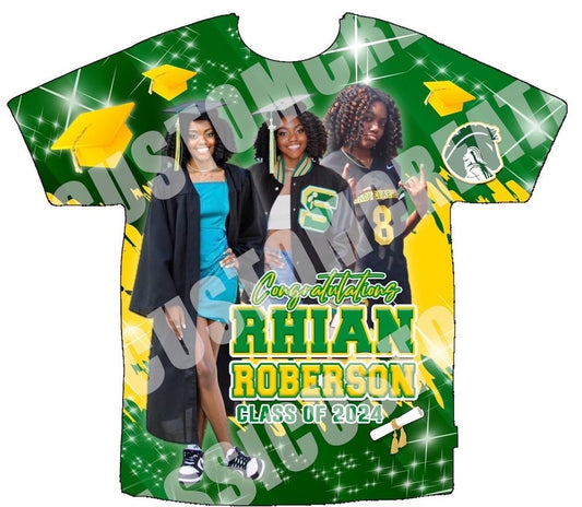 Rhian Roberson 3D Graduation Shirt Front Only