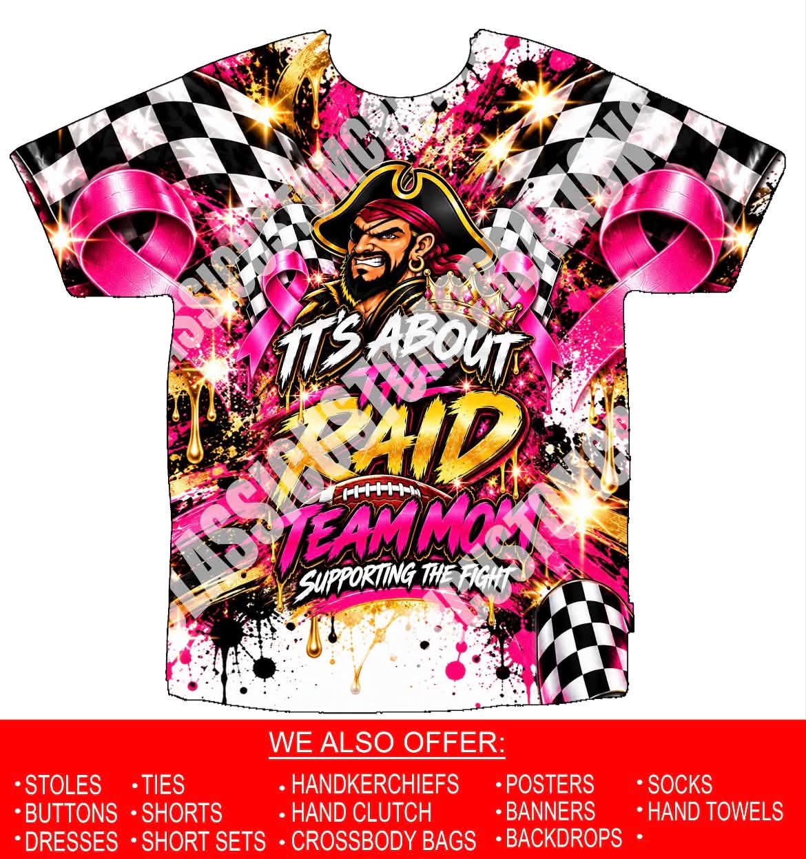 BGBR “The Raid” Team Mom 3D Shirts Front Only