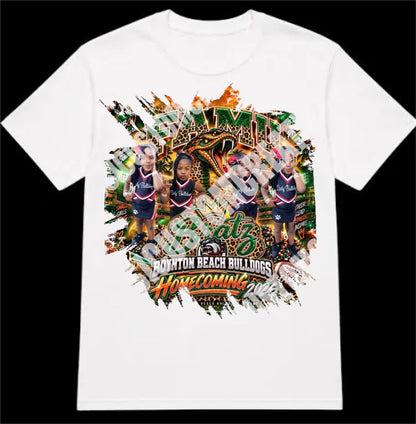 Boynton beach Bulldogs Bratz White Heat Press Shirts Front Only
