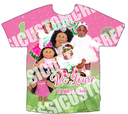 (Copy) Va’Loure Cabbage Patch 3D Birthday Shirt Front Only