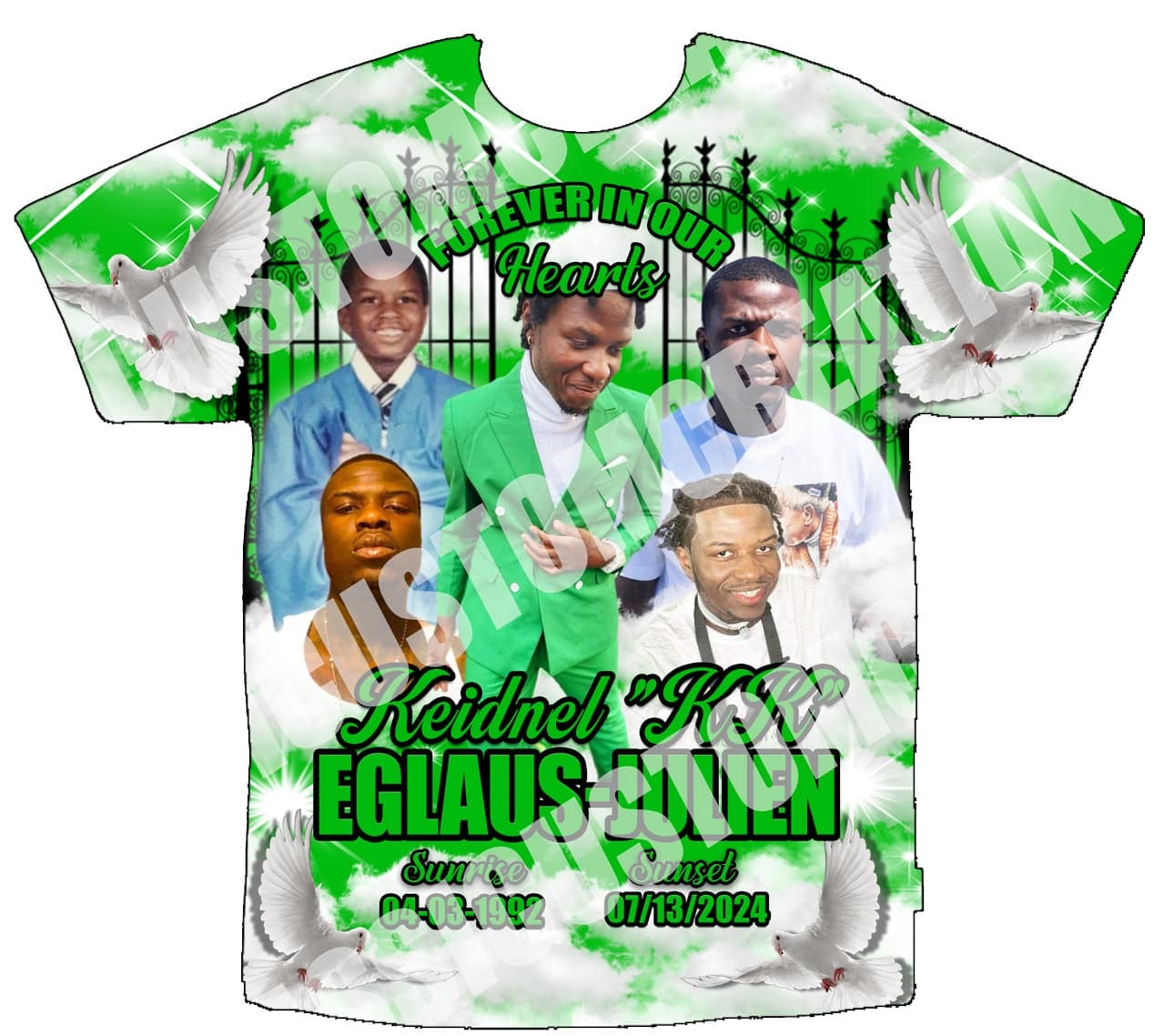 Keidnel Memorial 3D Shirts Front Only